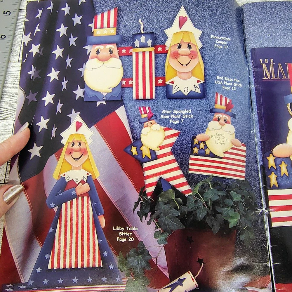 Just Some Things Summer and Spring 2000 Tole Painting Y2k Pattern Book Patriotic